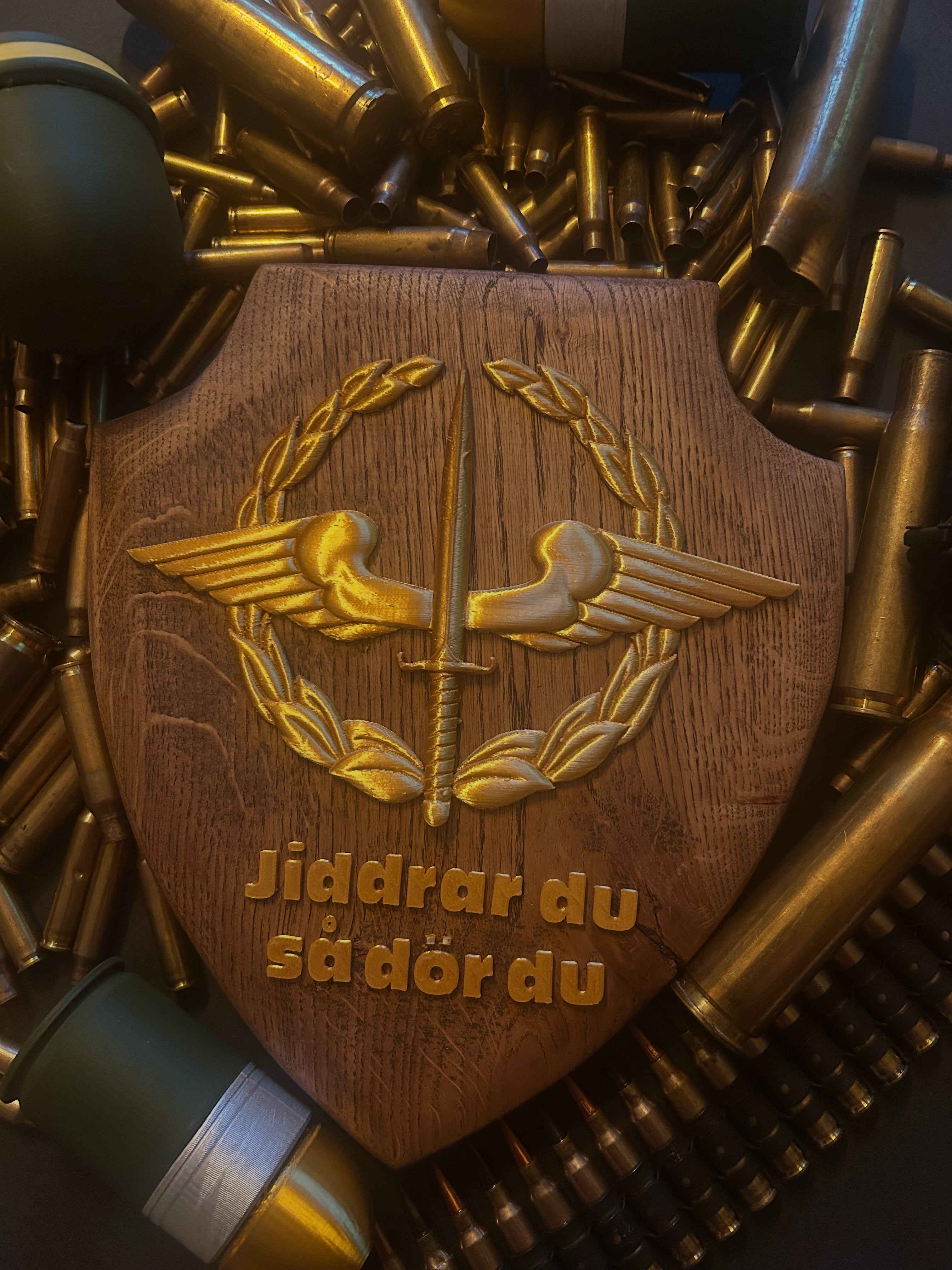 Shields with 3D logo