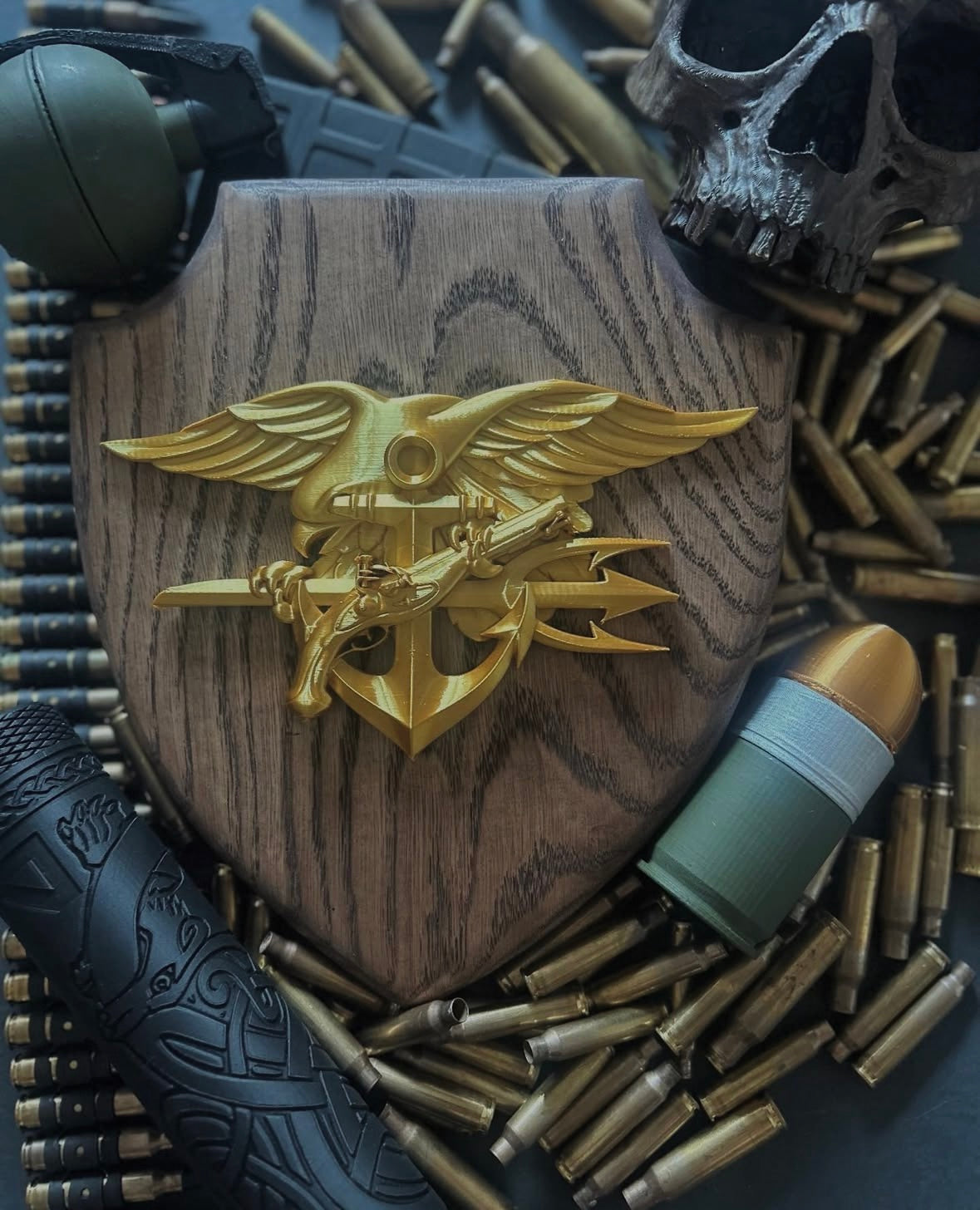 Shields with 3D logo