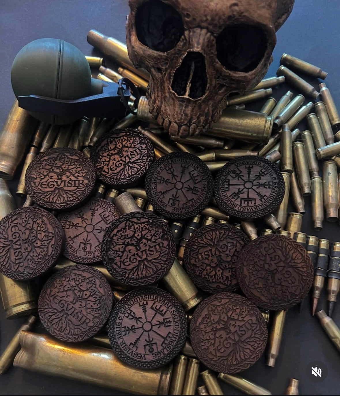 Wooden Walnut Coins